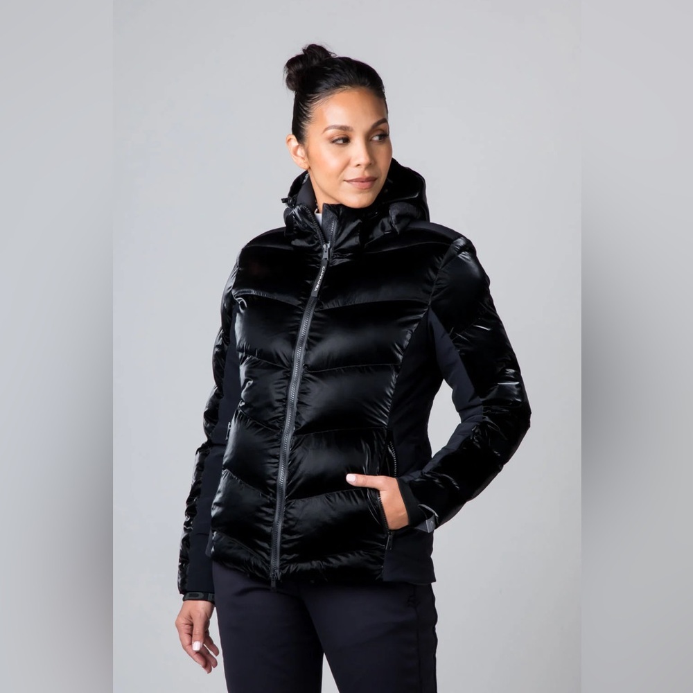 NWT Capranea Varuna Women's Black Puffer Jacket size 42 - Picture 2 of 3